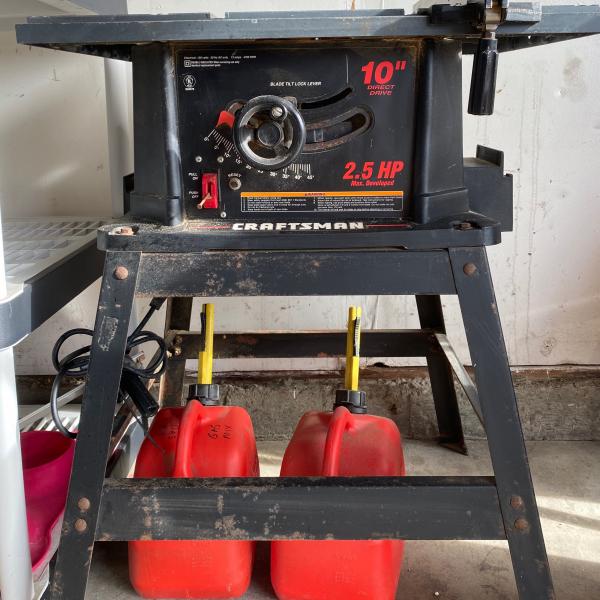 Photo of Craftsman portable table saw