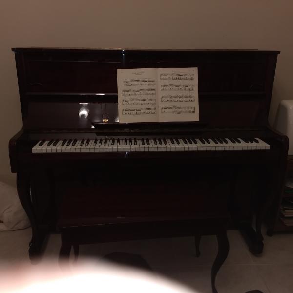 Photo of Upright Piano with Bench for sale.