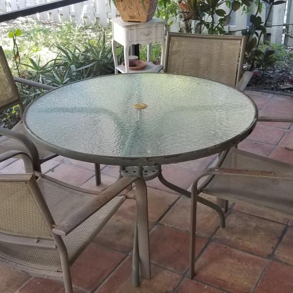 Photo of Outdoor patio table and chairs