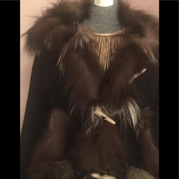 Photo of Rare Roberta Scarpa Shearling and Fox Fur coat