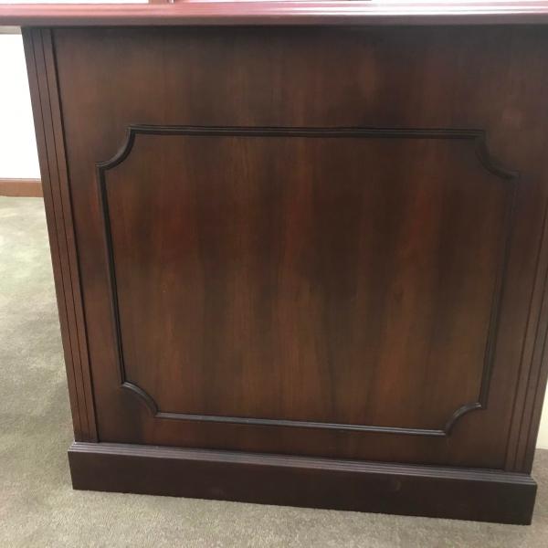 Photo of EXECUTIVE Desk from Law Firm closing - glass top