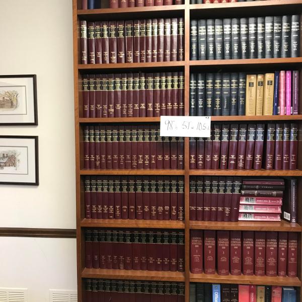 Photo of Tall SOLID WOOD bookcase (98") from law firm closing
