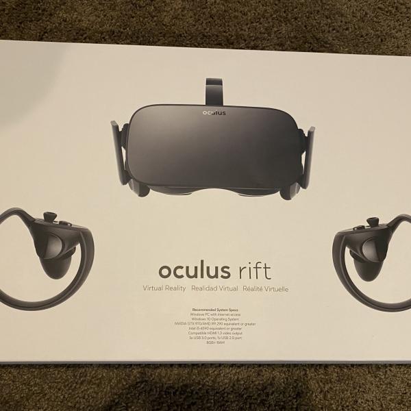 Photo of Oculus Rift CV1 bundle with controllers and two sensors