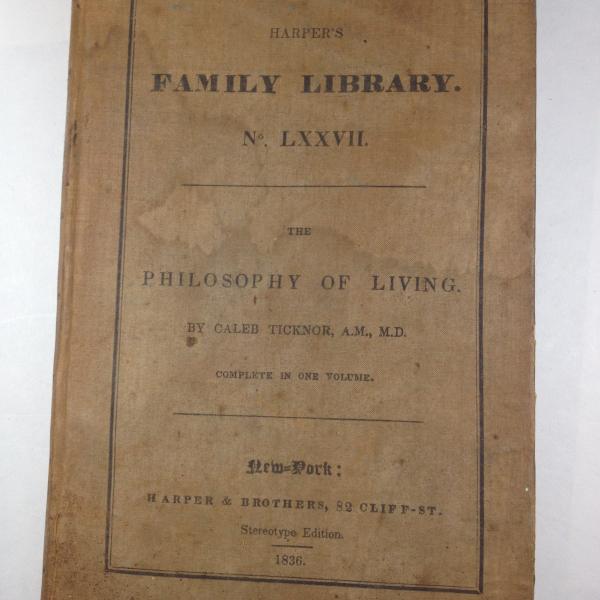 Photo of Interesting old book: The Philosophy of Living, 1836