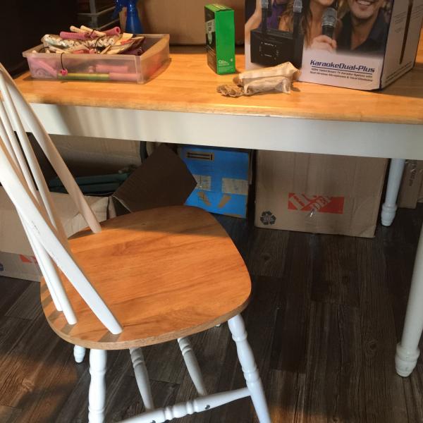 Photo of Nice wooden table and 4 chairs 