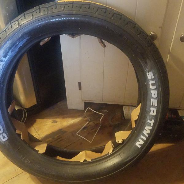 Photo of Single motorcycle tire