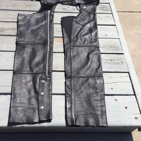 Photo of size small /slender Harley Davidson chaps $90-Great condition