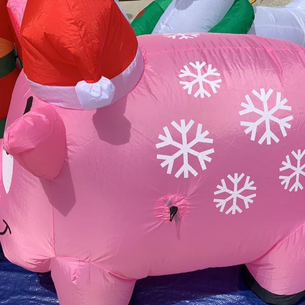 Photo of Snowflake Pig Christmas Inflatable 