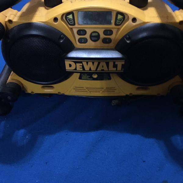 Photo of DeWalt construction radio