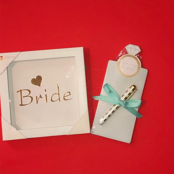 Photo of Bride picture and notepad set 