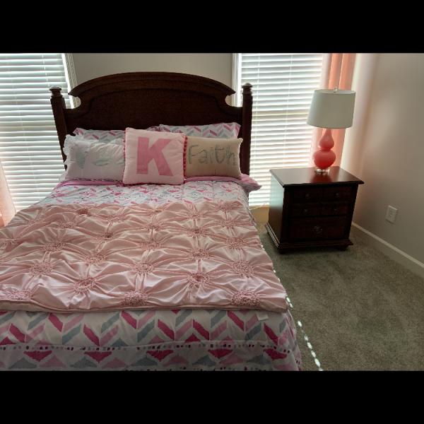 Photo of Queen size Headboard and night stand 