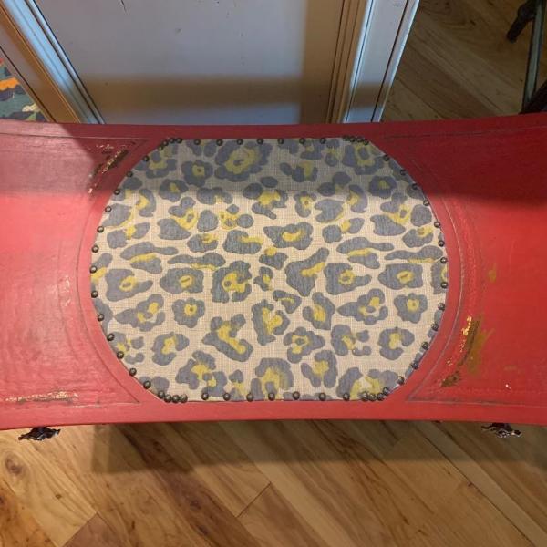 Photo of BEAUTIFUL Antique Coffee table--custom painted with so much detail