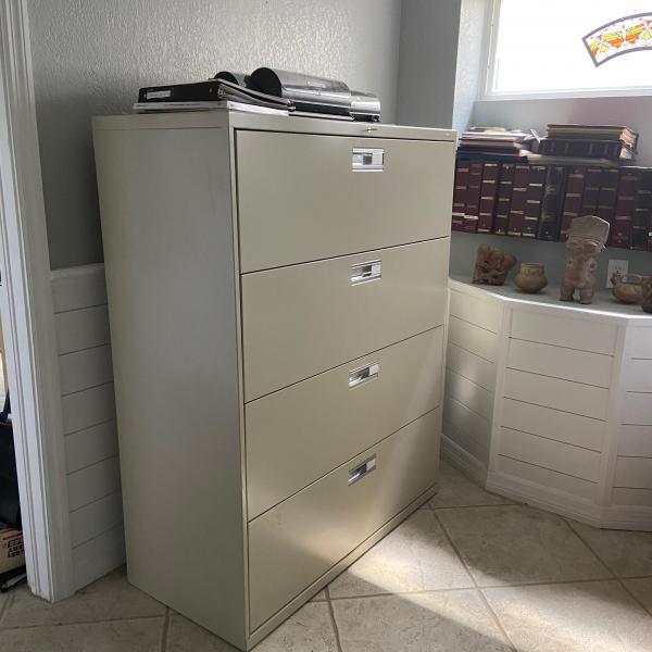 Photo of Lateral 4 drawer file cabinet 