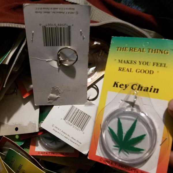 Photo of Pot leaf key chains  Wright at 300 of them
