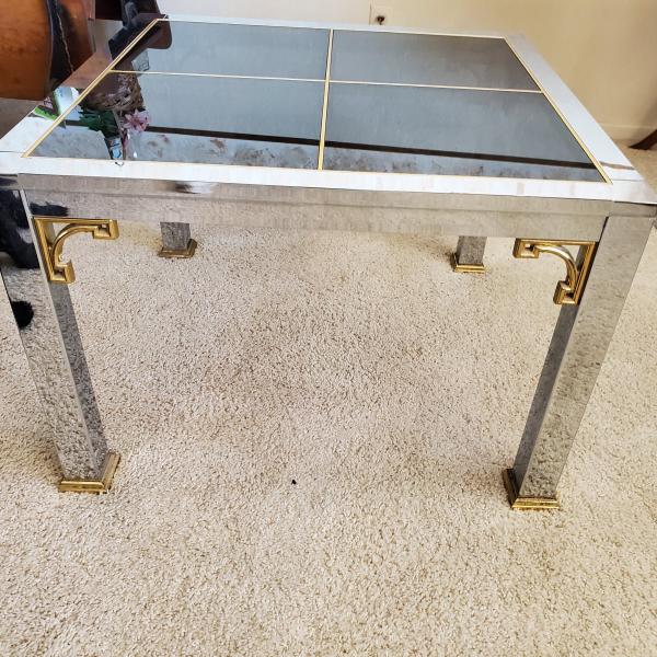 Photo of Glass Top Side Table 