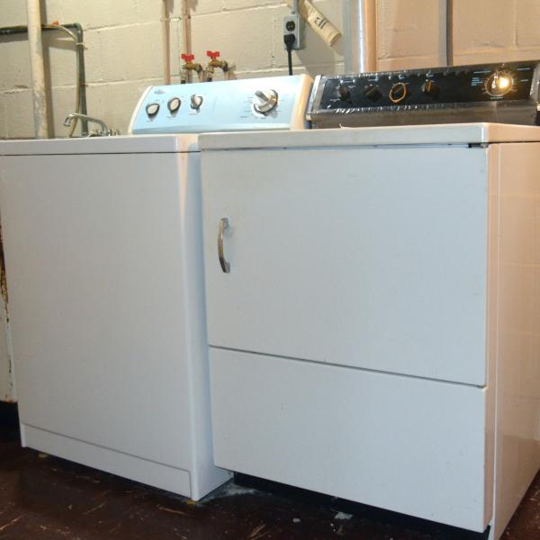 Photo of Whirlpool Brand Washer and Hotpoint Brand Dryer