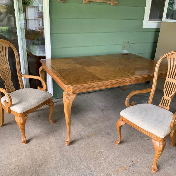 Photo of Family size table and chairs