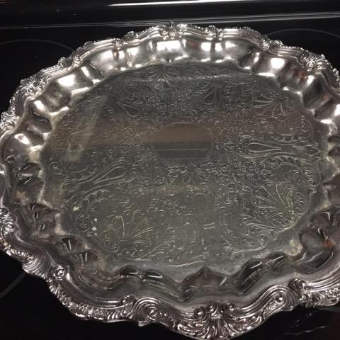 Photo of Silver plate serving tray