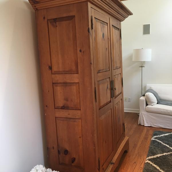 Photo of Large Pine Armoire or TV Unit