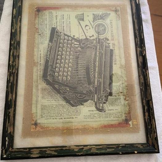 Photo of Antique looking pic -- LARGE  22" x 28" (1 1/4" Black Wood Thick Frame)