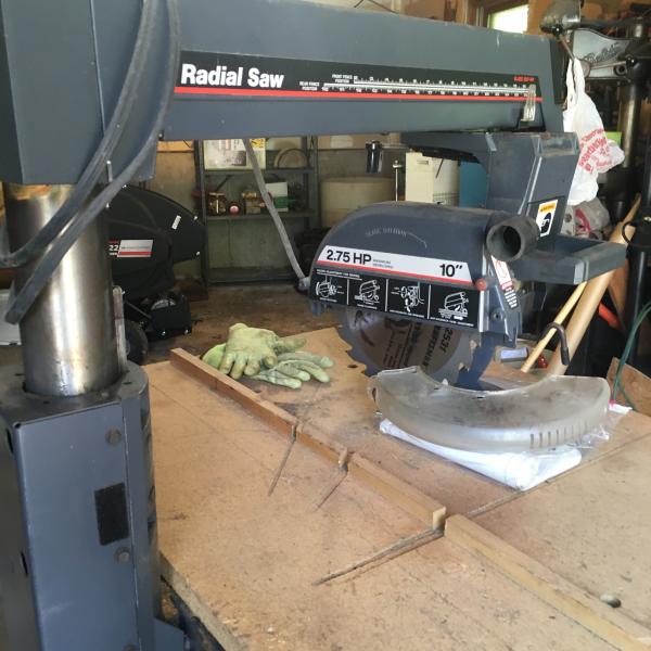 Photo of Radial arm saw.  Craftsman
