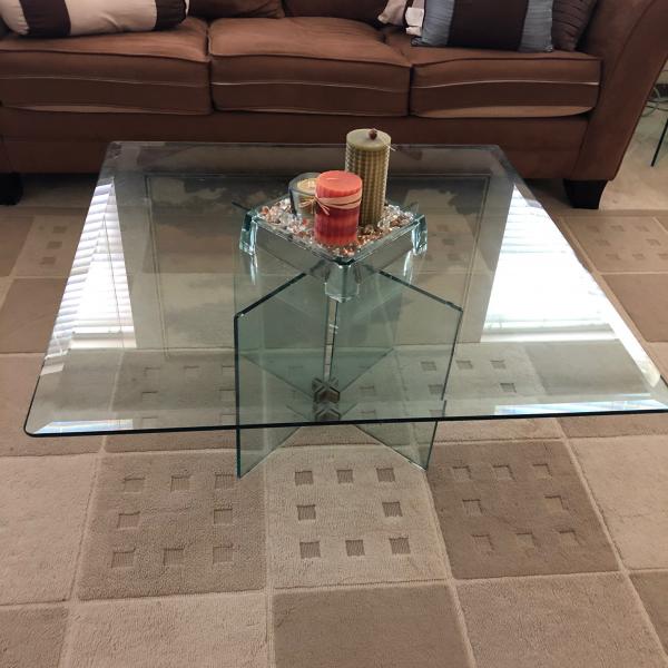 Photo of Glass Coffee table & matching side table