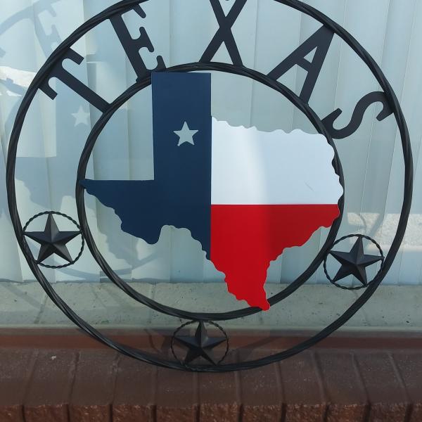 Photo of New 24" Metal Texas Map