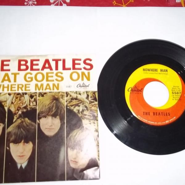 Photo of Beatles 45 record