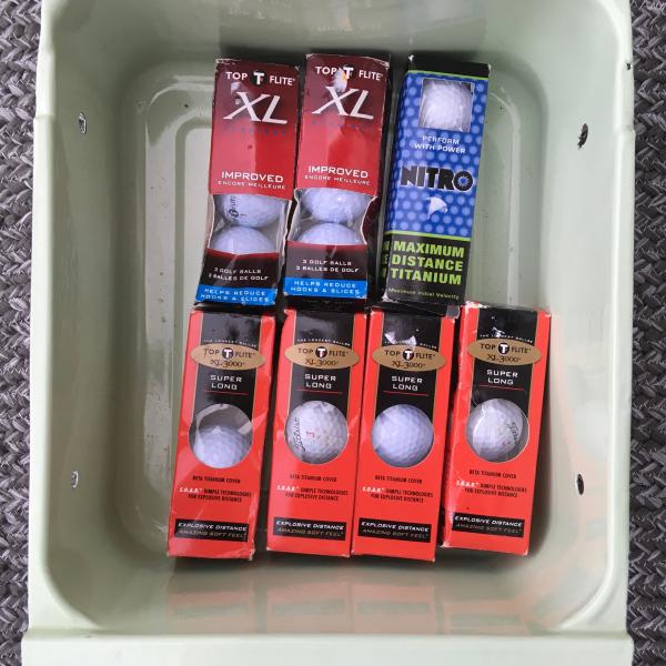Photo of New Golf Balls in Original Packaging