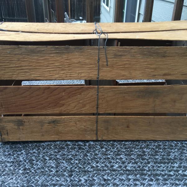 Photo of Rustic wooden crate