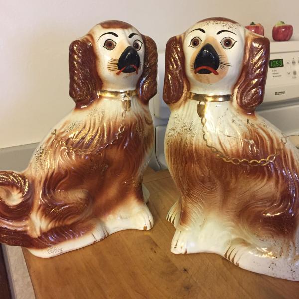 Photo of 2 Antique Dogs