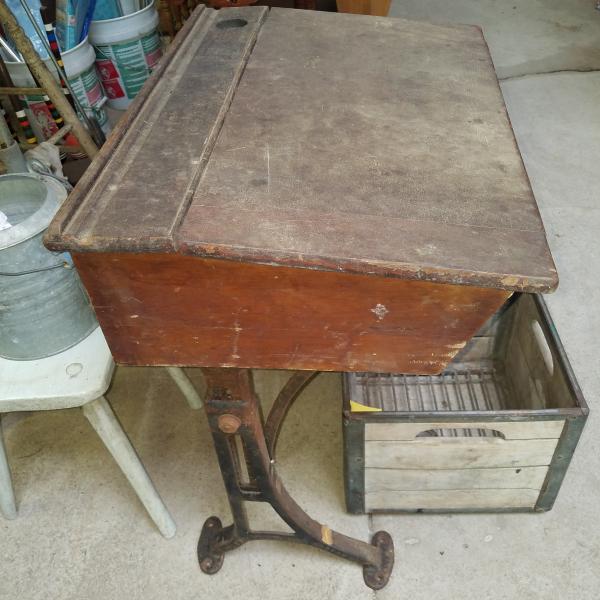 Photo of Antique school desk