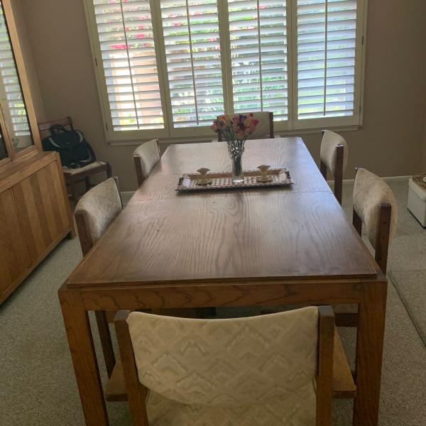 Photo of Light Oak Dining Room set