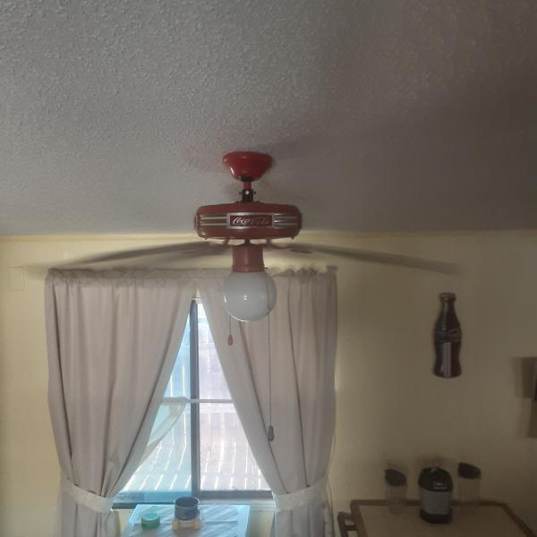 Photo of Vintage Coca-Cola ceiling fan 