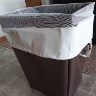 Photo of CLOTHES HAMPER-REMOVABLE/washable INNER BAG-CLEAN, barely used  
