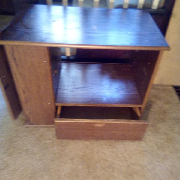 Photo of TV stand and chair