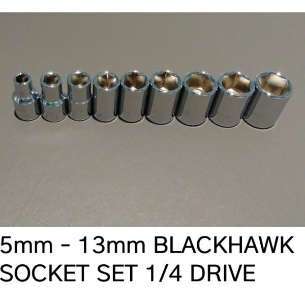 Photo of blackhawk sockets 1\4 drive metric