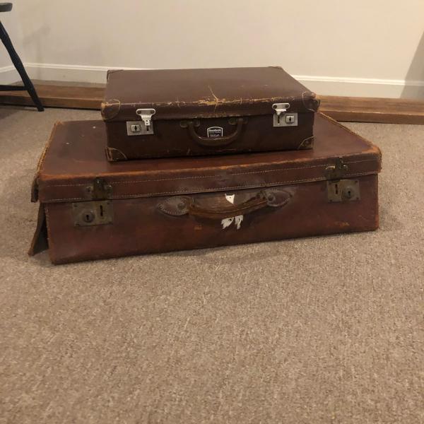 Photo of Antique leather suitcases