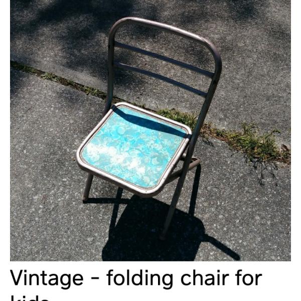 Photo of kids chair vintage