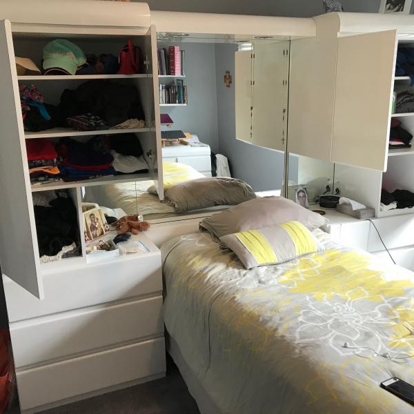 Photo of Bedroom -Wall Unit-Custom -White