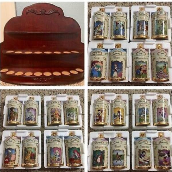 Photo of Complete Lenox Disney Spice Jar Collection  w/ original rack  