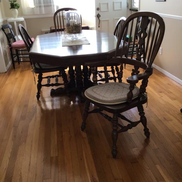 Photo of Ethan Allen Oak Dining Room
