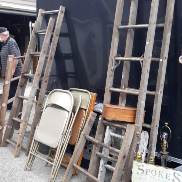 Photo of Old wood ladders