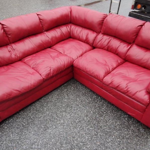 Photo of Red Sectional Sofa For Sale