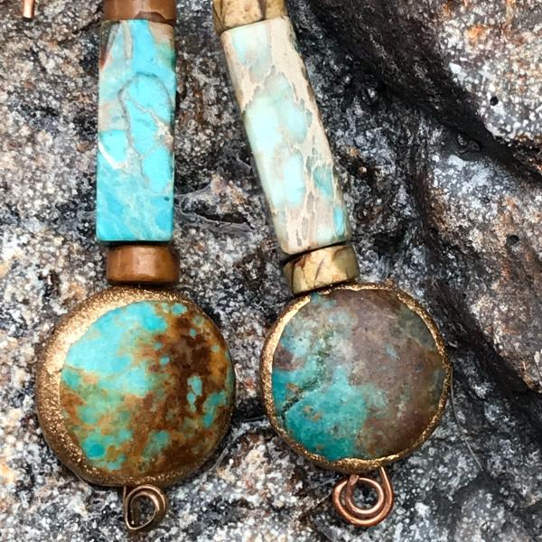 Photo of Turquoise earrings! Handmade!