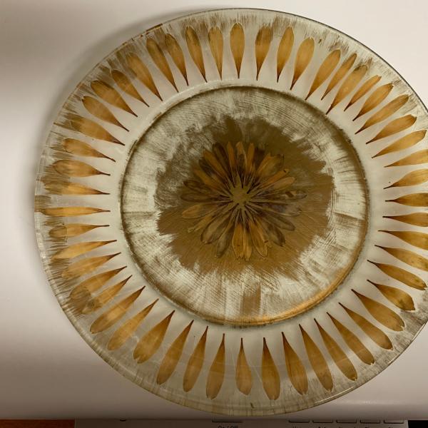 Photo of Rich Gold Leaf Painted Plate