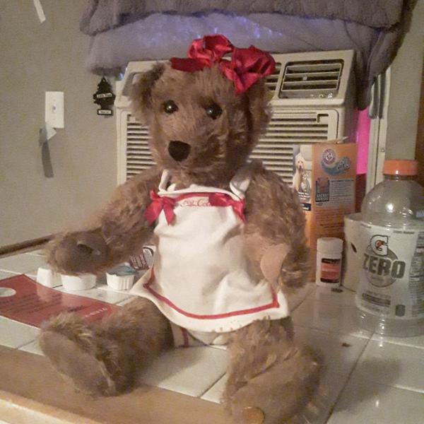 Photo of Coka cola bear stamped in good condition great for coca cola collectors
