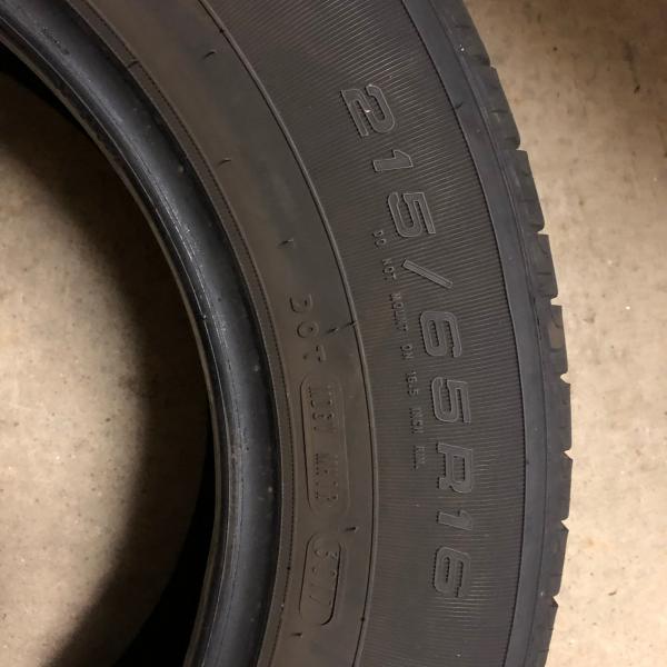 Photo of 1 pair Goodyear tire for a Toyota Sienna van