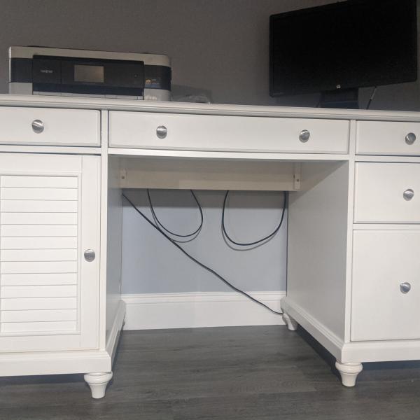 Photo of New  White Wood  Desk