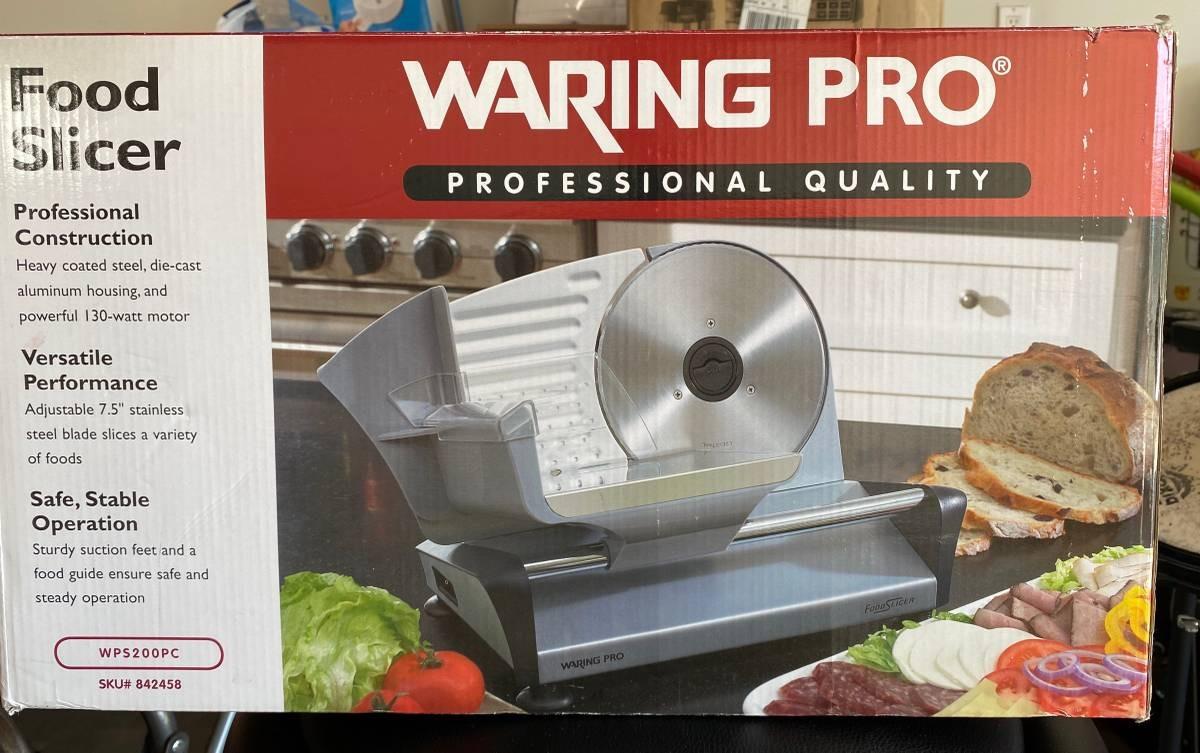 Waring Pro Food Slicer Model WPS200PC Looks Unused